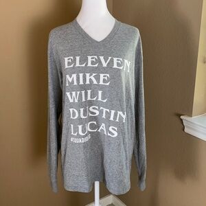 Stranger Things Long Sleeve Tee M JadeLynn Brooke Eleven Mike Will Lucas Dustin